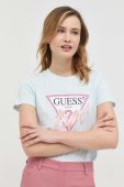 Бавовняна футболка Guess колір блакитний (2920183)