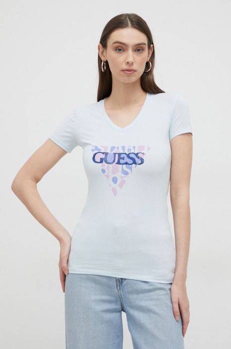 Футболка Guess жіночий колір блакитний (2906534) Футболка Guess жіночий колір блакитний (2906534)