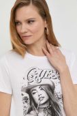 Бавовняна футболка Guess колір білий (2849072) Бавовняна футболка Guess колір білий (2849072)