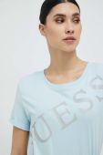 Бавовняна футболка Guess колір блакитний (2948818)