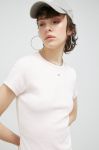 Футболка Tommy Jeans жіночий колір рожевий (2982945)