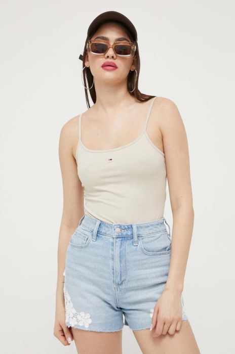 Боді Tommy Jeans жіночі колір чорний (3292000)