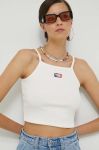 Топ Tommy Jeans жіночий колір бежевий (2955680)