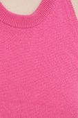 Кашеміровий топ Samsoe Samsoe колір рожевий Кашеміровий топ Samsoe Samsoe колір рожевий
