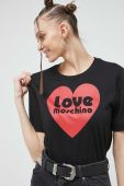 Бавовняна футболка Love Moschino колір чорний (3020484) Бавовняна футболка Love Moschino колір чорний (3020484)