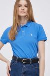 Бавовняне поло Polo Ralph Lauren колір блакитний (3157493)