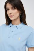 Бавовняне поло Polo Ralph Lauren колір блакитний (2957810) Бавовняне поло Polo Ralph Lauren колір блакитний (2957810)