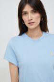 Бавовняна футболка Polo Ralph Lauren колір блакитний (2948874)