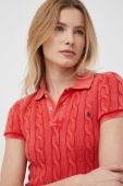 Бавовняне поло Polo Ralph Lauren колір червоний Бавовняне поло Polo Ralph Lauren колір червоний