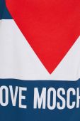 Бавовняний топ Love Moschino колір барвистий