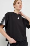 Бавовняна футболка adidas колір чорний (2936820)