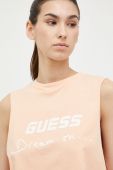 Бавовняний топ Guess колір помаранчевий (3145453) Бавовняний топ Guess колір помаранчевий (3145453)