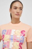 Бавовняна футболка Guess колір помаранчевий (3124511) Бавовняна футболка Guess колір помаранчевий (3124511)