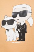 Бавовняна футболка Karl Lagerfeld колір помаранчевий (3057114) Бавовняна футболка Karl Lagerfeld колір помаранчевий (3057114)