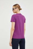 Бавовняна футболка Karl Lagerfeld колір фіолетовий (3505074) Бавовняна футболка Karl Lagerfeld колір фіолетовий (3505074)