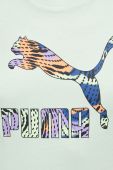 Бавовняна футболка Puma колір зелений (3029140)