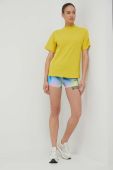 Бавовняна футболка Puma колір жовтий Бавовняна футболка Puma колір жовтий
