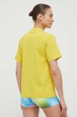 Бавовняна футболка Puma колір жовтий Бавовняна футболка Puma колір жовтий