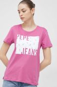Бавовняна футболка Pepe Jeans Lucie колір рожевий Бавовняна футболка Pepe Jeans Lucie колір рожевий