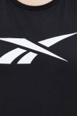 Бавовняний топ Reebok Training Essentials колір чорний