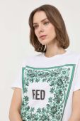 Бавовняна футболка Red Valentino колір білий (3148650) Бавовняна футболка Red Valentino колір білий (3148650)