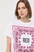 Бавовняна футболка Red Valentino колір білий (3148645) Бавовняна футболка Red Valentino колір білий (3148645)