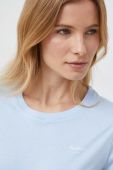 Бавовняна футболка Pepe Jeans колір блакитний (2975834)