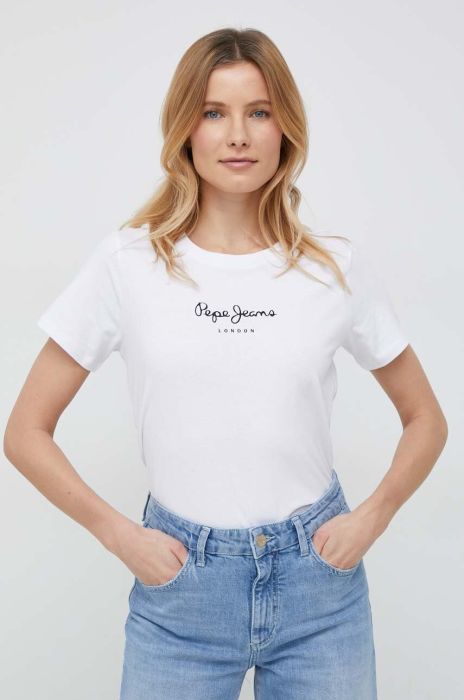 Бавовняна футболка Pepe Jeans Wendy колір білий (2977217) Бавовняна футболка Pepe Jeans Wendy колір білий (2977217)
