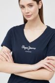 Бавовняна футболка Pepe Jeans Wendy V Neck колір синій Бавовняна футболка Pepe Jeans Wendy V Neck колір синій