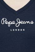 Бавовняна футболка Pepe Jeans Wendy V Neck колір синій Бавовняна футболка Pepe Jeans Wendy V Neck колір синій