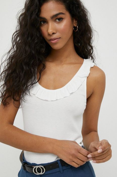 Топ Pepe Jeans Dorina жіночий колір білий Топ Pepe Jeans Dorina жіночий колір білий