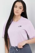 Бавовняна футболка The North Face колір фіолетовий (3186028)