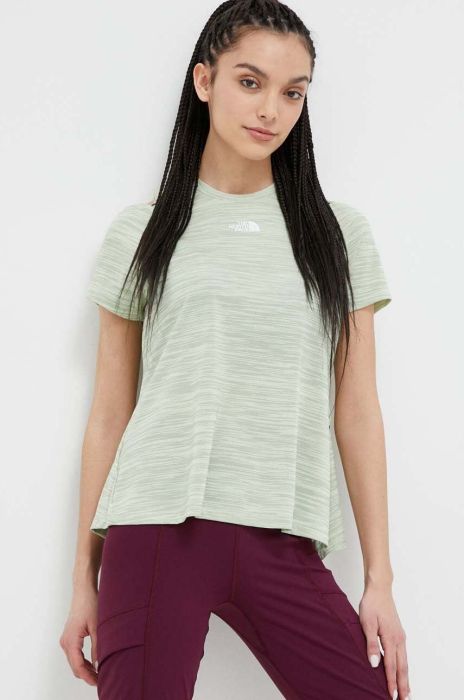 Спортивна футболка The North Face колір зелений Спортивна футболка The North Face колір зелений