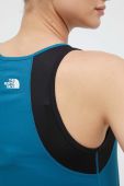 Спортивний топ The North Face Lightbright жіночий колір бірюзовий Спортивний топ The North Face Lightbright жіночий колір бірюзовий