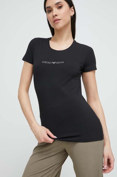 Футболка лаунж Emporio Armani Underwear колір чорний (3029179)