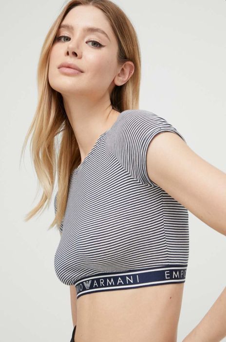 Футболка лаунж Emporio Armani Underwear колір синій (3160087) Футболка лаунж Emporio Armani Underwear колір синій (3160087)