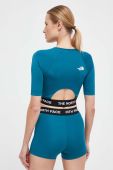 Тренувальна футболка The North Face колір бірюзовий Тренувальна футболка The North Face колір бірюзовий