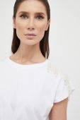 Бавовняна футболка Liu Jo колір білий (3177310)