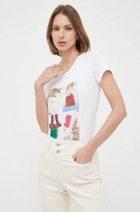 Футболка Liu Jo жіночий колір білий (3167691) Футболка Liu Jo жіночий колір білий (3167691)