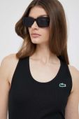 Топ Lacoste жіночий колір чорний Топ Lacoste жіночий колір чорний