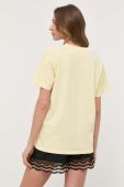 Бавовняна футболка Twinset колір жовтий