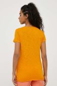 Футболка Sisley жіночий колір помаранчевий Футболка Sisley жіночий колір помаранчевий
