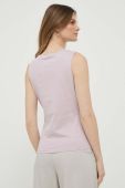 Бавовняний топ Sisley колір рожевий (3286002)