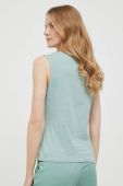 Бавовняний топ Sisley колір бірюзовий Бавовняний топ Sisley колір бірюзовий