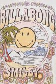 Бавовняна футболка Billabong X SMILEY колір білий Бавовняна футболка Billabong X SMILEY колір білий