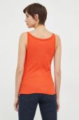 Бавовняний топ United Colors of Benetton колір помаранчевий (3021232) Бавовняний топ United Colors of Benetton колір помаранчевий (3021232)