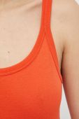 Бавовняний топ United Colors of Benetton колір помаранчевий (3021232) Бавовняний топ United Colors of Benetton колір помаранчевий (3021232)