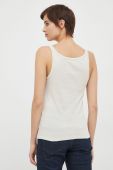 Бавовняний топ United Colors of Benetton колір бежевий (3021230) Бавовняний топ United Colors of Benetton колір бежевий (3021230)