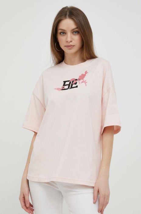 Бавовняна футболка United Colors of Benetton колір рожевий (3295194) Бавовняна футболка United Colors of Benetton колір рожевий (3295194)