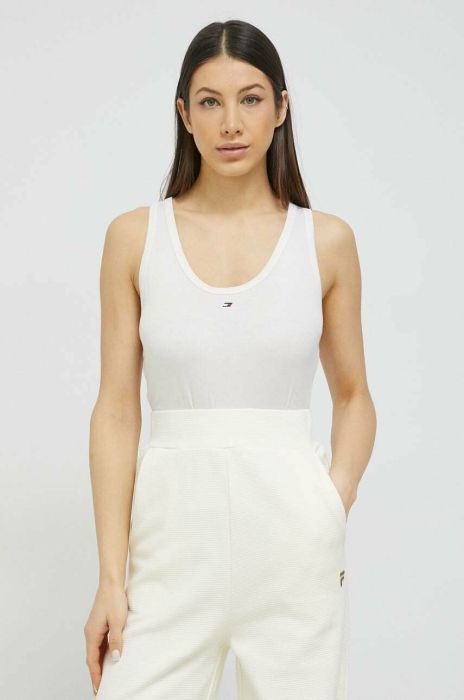 Топ Tommy Hilfiger жіночий колір бежевий (3037161) Топ Tommy Hilfiger жіночий колір бежевий (3037161)